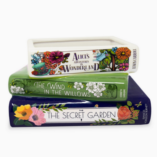 Classic Children's Book Stack Planter