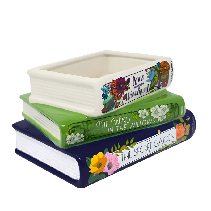 Classic Children's Book Stack Planter