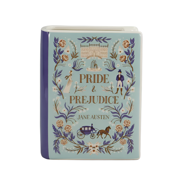 Pride and Prejudice Jane Austen Book Vase