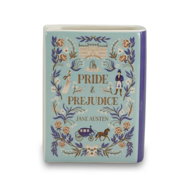 Pride and Prejudice Jane Austen Book Vase