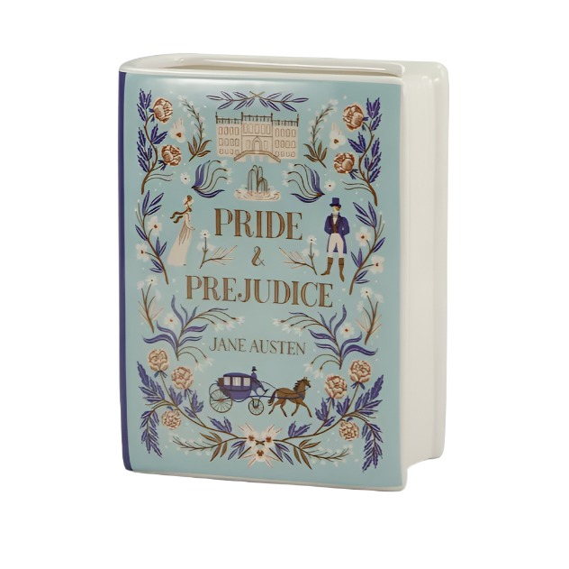 Pride and Prejudice Jane Austen Book Vase
