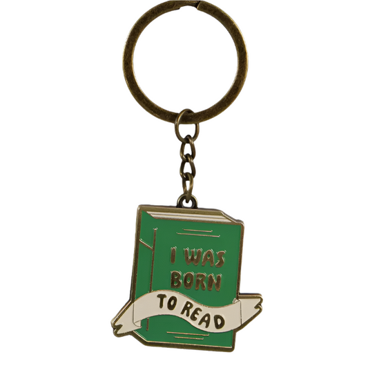 I was Born to Read Keyring