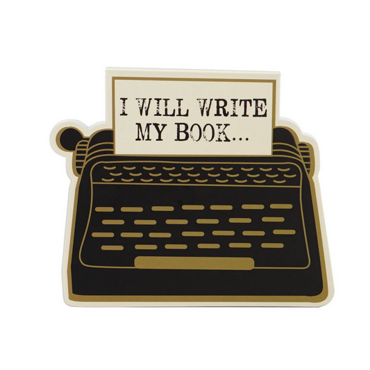 I Will Write My Book Typewriter Pocket Notebook