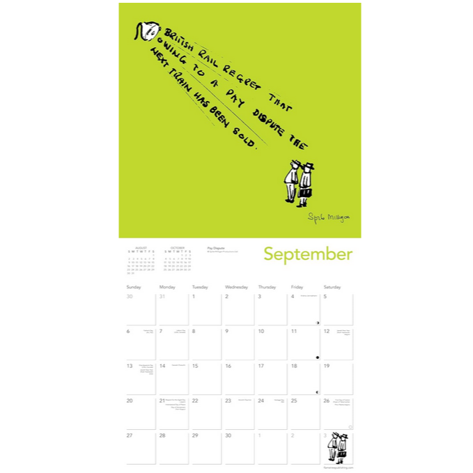 Spike Milligan 2026 Wall Calendar