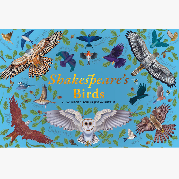 Shakespeare's Birds 1000-Piece Circular Jigsaw Puzzle