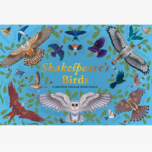 Shakespeare's Birds 1000-Piece Circular Jigsaw Puzzle