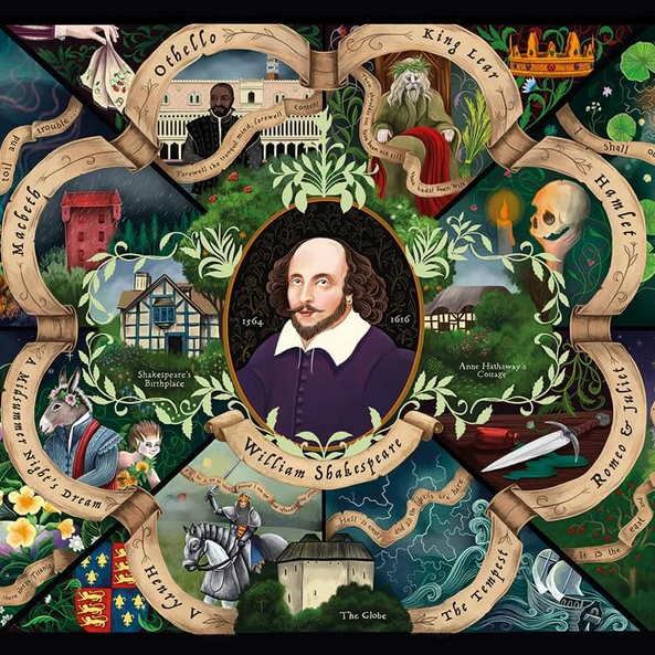 Shakespeare 1000-Piece Jigsaw Puzzle