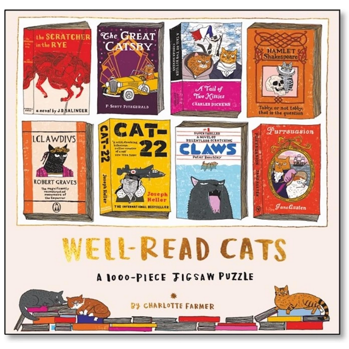 Well-Read Cats 1000-Piece Jigsaw Puzzle
