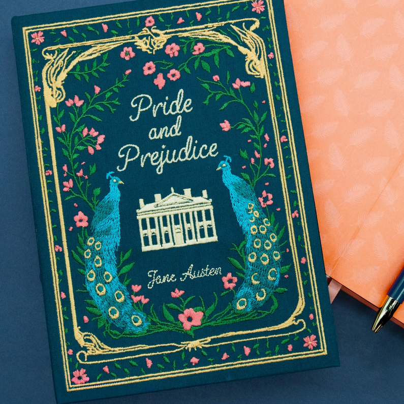 Pride and Prejudice Embroidered Journal