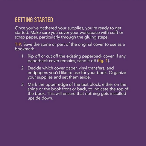 Bookbinding Kit - Transform Your Favourite Book into a Deluxe Edition