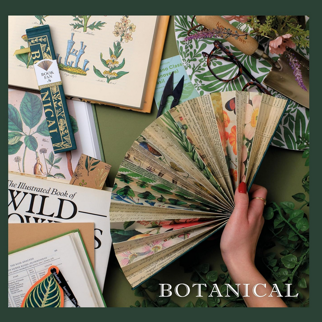 Botanical Book Fan