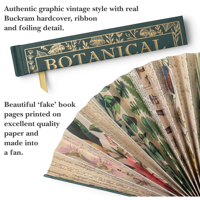Botanical Book Fan