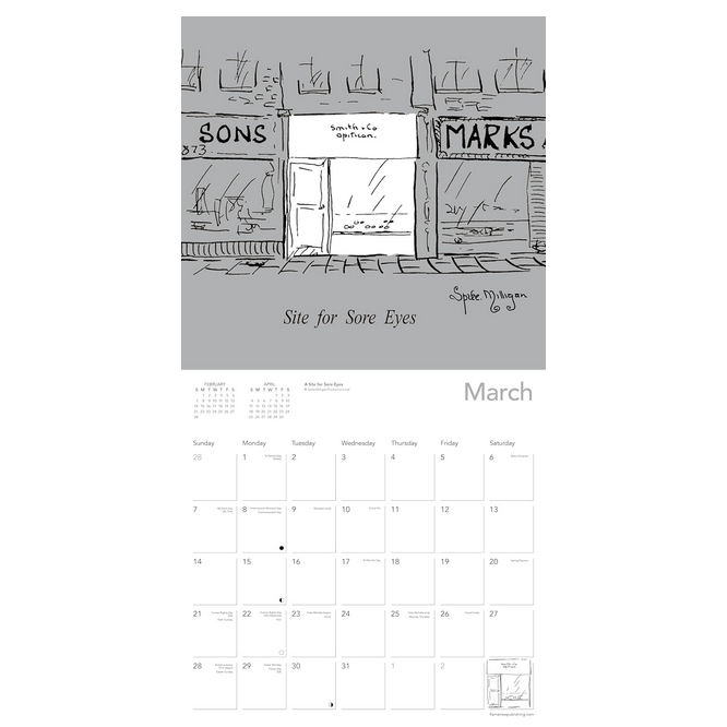 Spike Milligan 2027 Wall Calendar