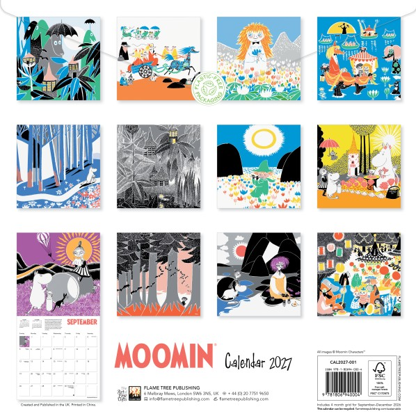 Moomin 2027 Wall Calendar