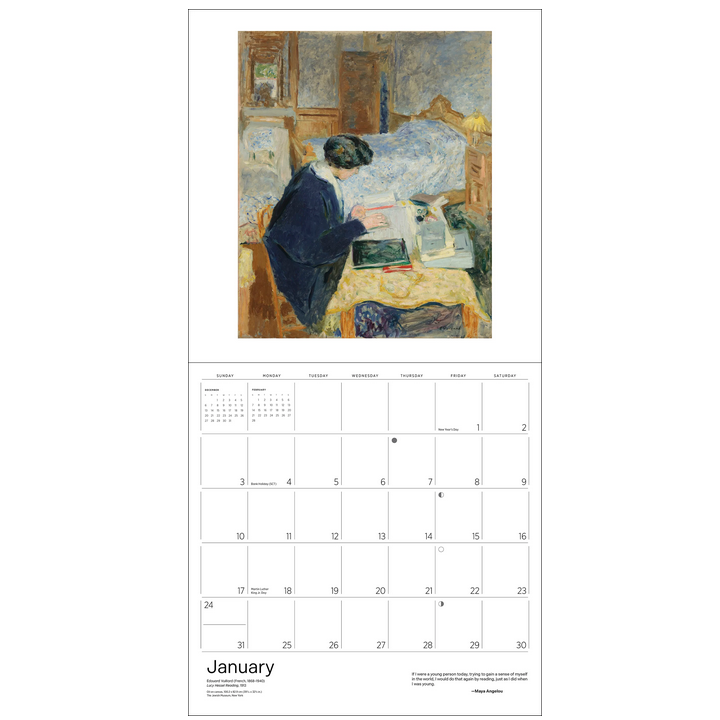 The Reading Woman 2027 Wall Calendar