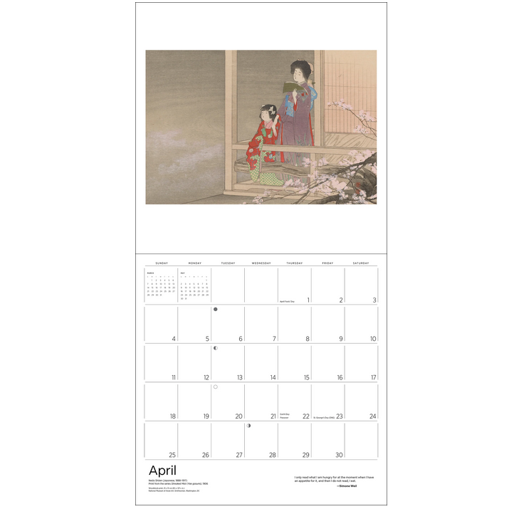 The Reading Woman 2027 Wall Calendar