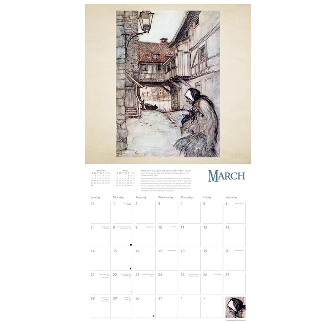 Arthur Rackham 2027 Wall Calendar