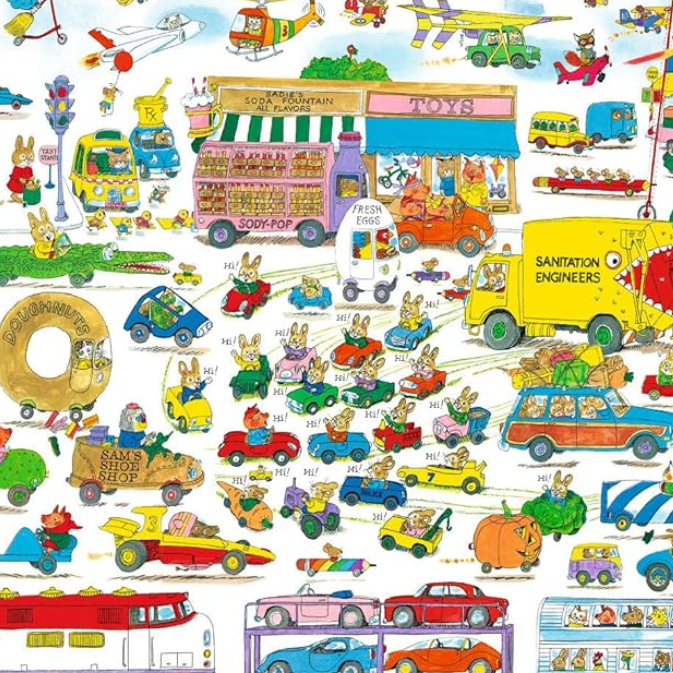 Richard Scarry's Cars and Trucks and Things That Go 1000-Piece Jigsaw Puzzle