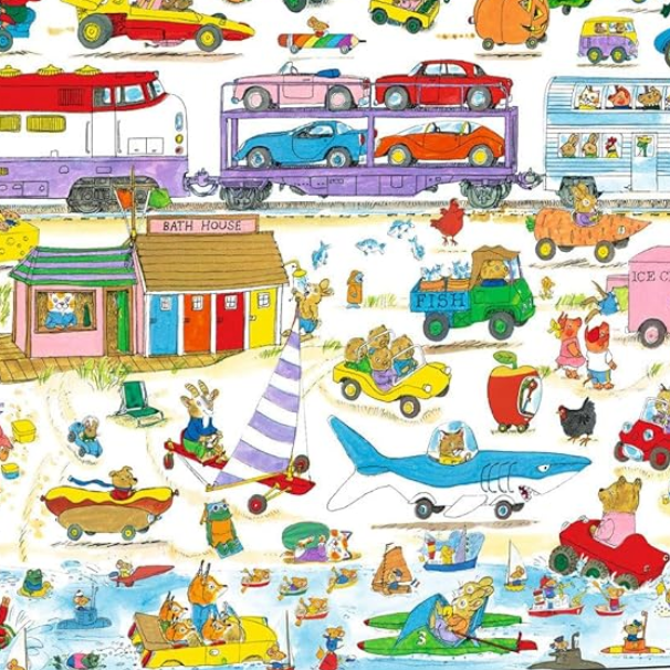 Richard Scarry's Cars and Trucks and Things That Go 1000-Piece Jigsaw Puzzle