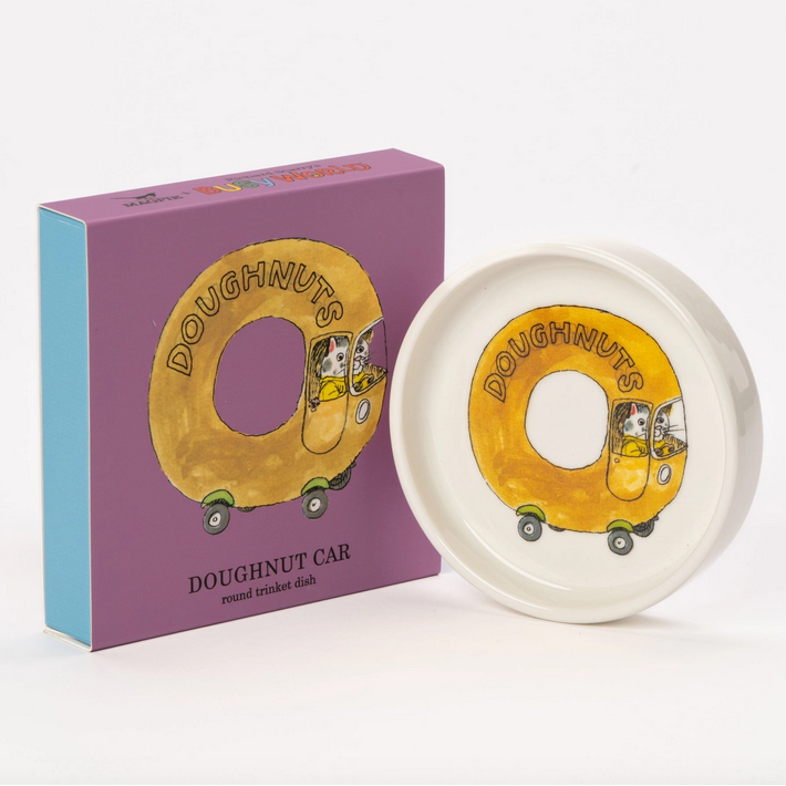 Richard Scarry Doughnut Car Round Trinket Dish