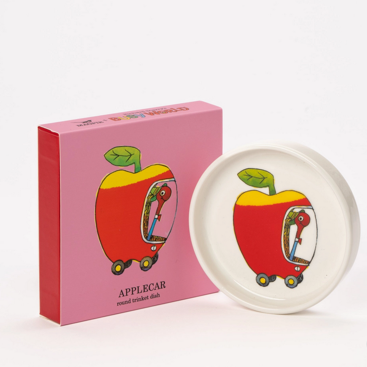 Richard Scarry Applecar Round Trinket Dish