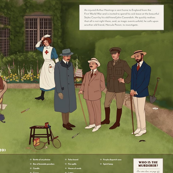 Agatha Christie Seek and Find - Find Clues and Criminals in 20 Classic Mysteries