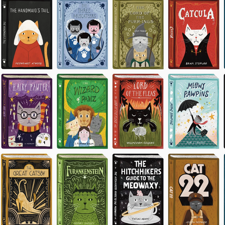 Book Cats 1000-Piece Jigsaw Puzzle