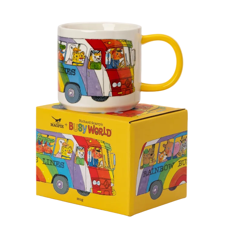 Richard Scarry Rainbow Bus Mug