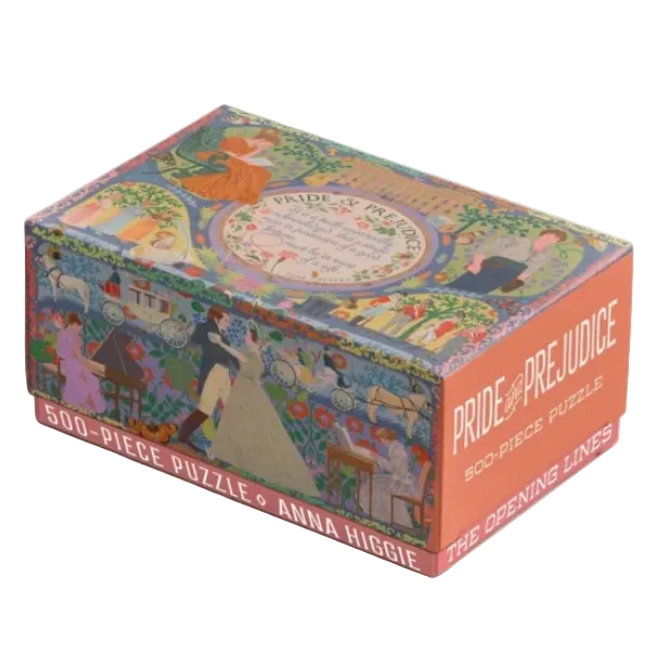 Pride and Prejudice Opening Lines 500-Piece Jigsaw Puzzle
