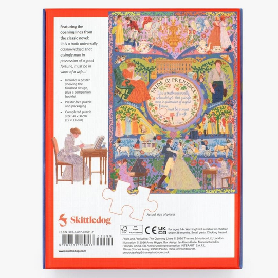 Pride and Prejudice Opening Lines 500-Piece Jigsaw Puzzle