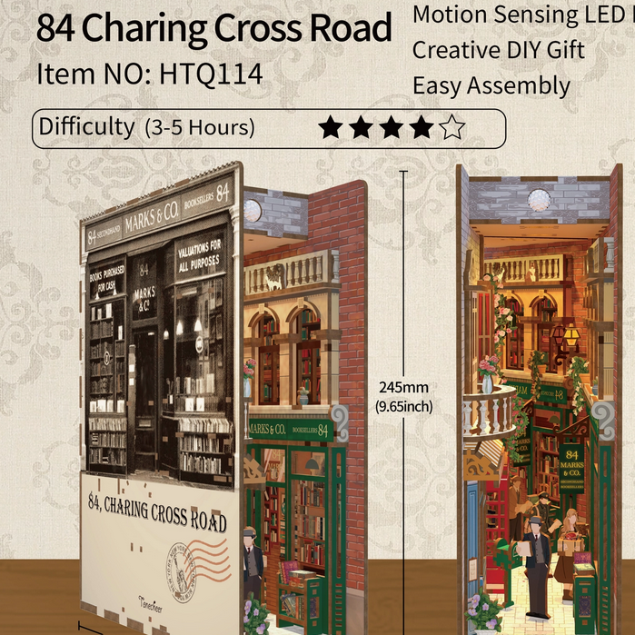 84 Charing Cross Road Bookshop Miniature Book Nook Kit