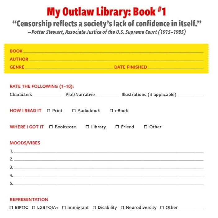 This Book Is Dangerous: A Reading Journal for those who refuse to be told what they can - or can't - read