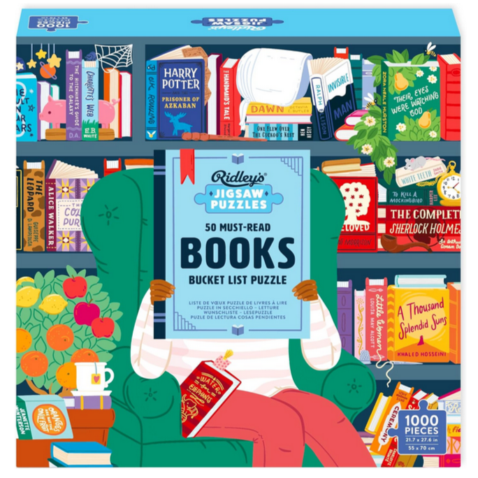 50 Must-Read Books of the World Bucket List 1000-Piece Jigsaw Puzzle