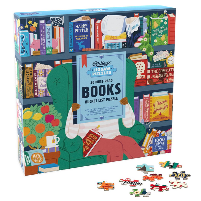 50 Must-Read Books of the World Bucket List 1000-Piece Jigsaw Puzzle