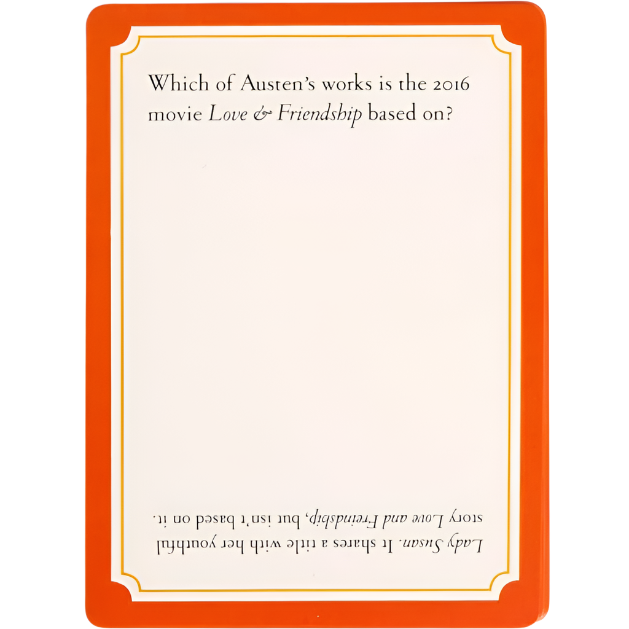 Jane Austen Trivia Game