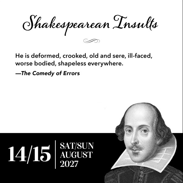 Shakespearean Insults 2027 Page-a-Day Calendar