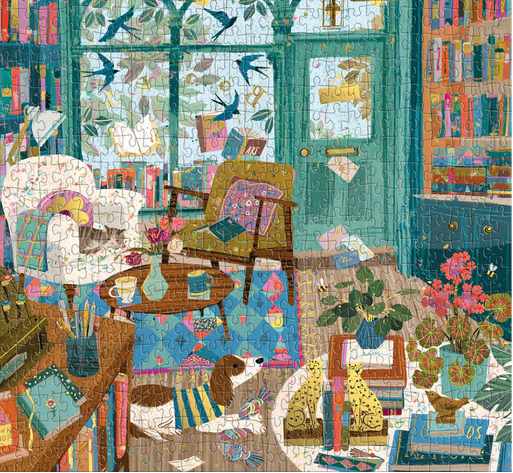 Bookshop Afternoon 500-Piece Jigsaw Puzzle