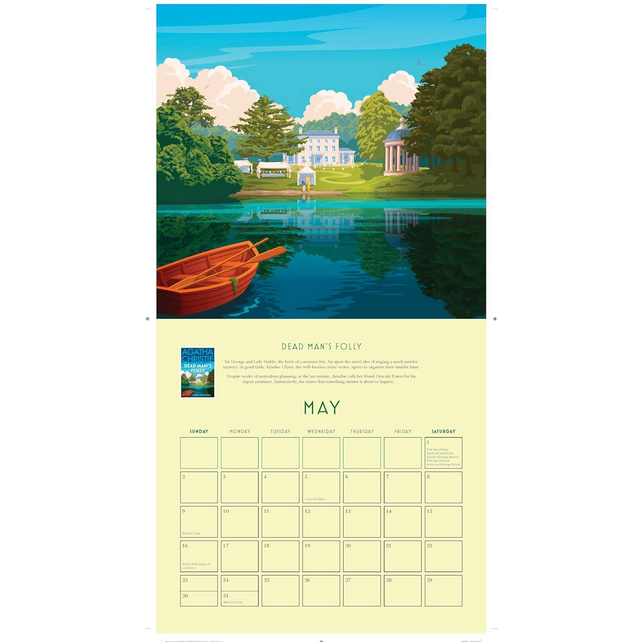 Agatha Christie 2027 Wall Calendar