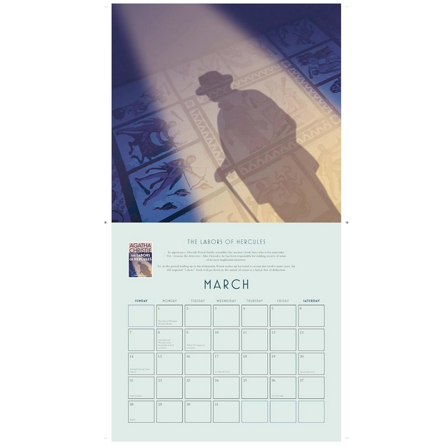 Agatha Christie 2027 Wall Calendar