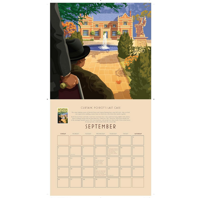 Agatha Christie 2027 Wall Calendar