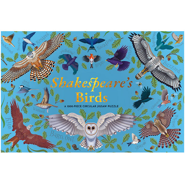 Shakespeare's Birds 1000-Piece Circular Jigsaw Puzzle