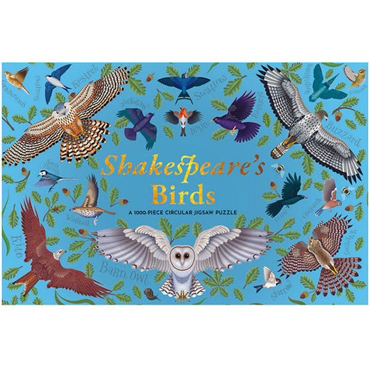 Shakespeare's Birds 1000-Piece Circular Jigsaw Puzzle