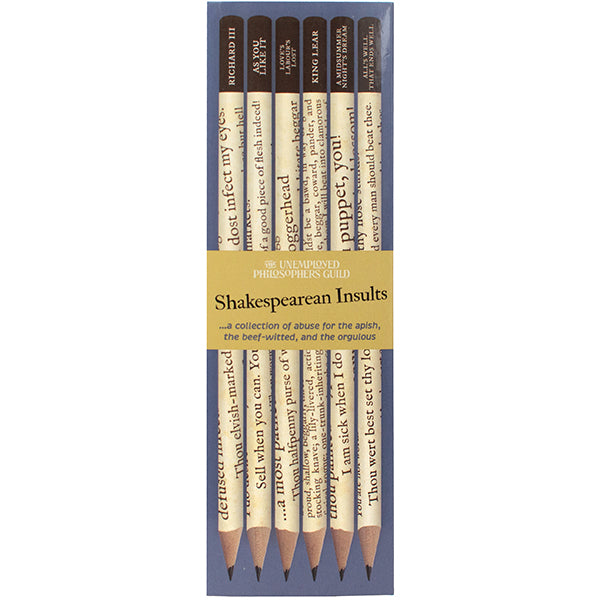 Shakespearean Insults Pencil Set