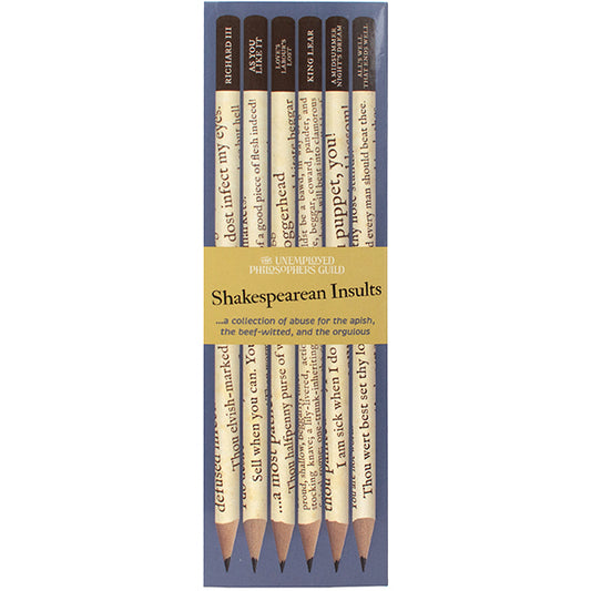 Shakespearean Insults Pencil Set