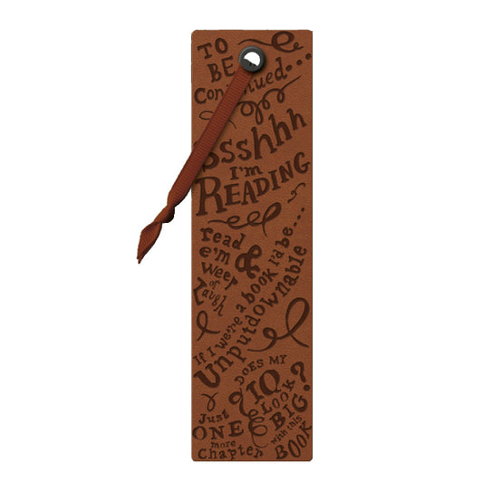 I'm Reading - Faux Leather Bookmark