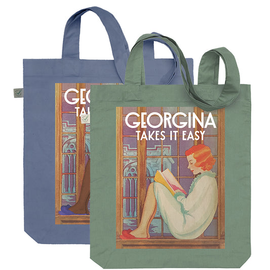 Personalised Book Cover Tote - Taking it Easy