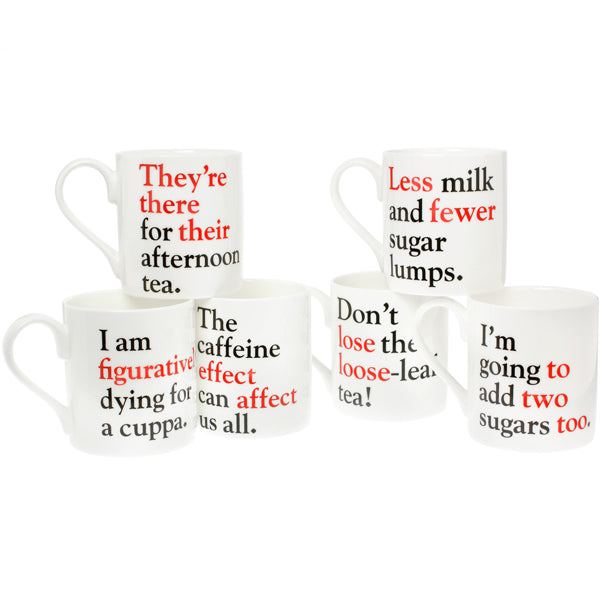 Grammar Grumble Mugs Set