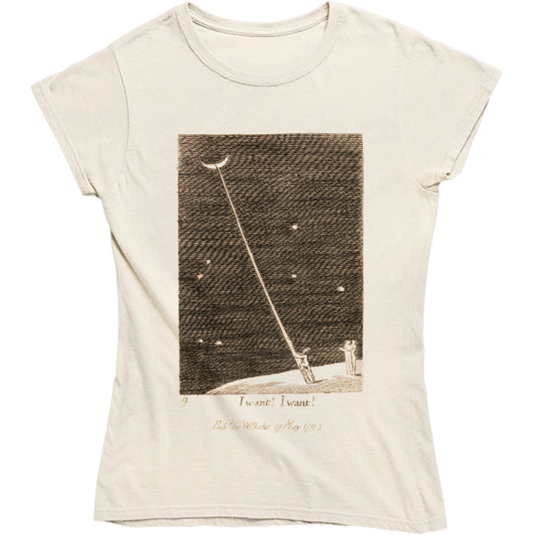 William Blake "I want! I want!" Women's Fitted T-shirt