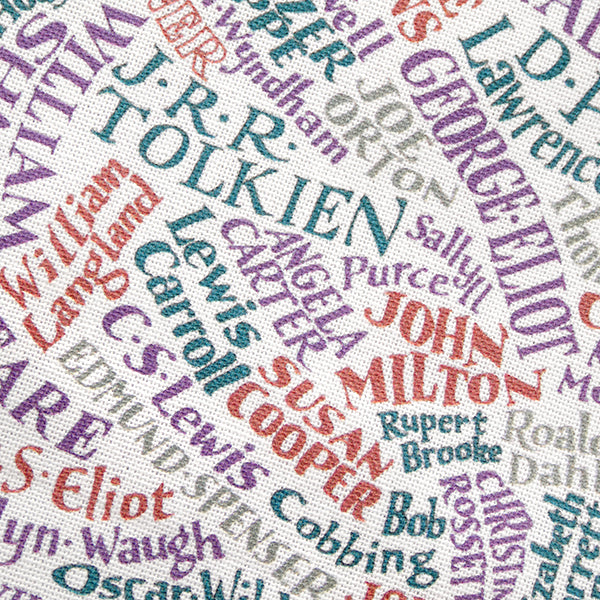 Literary Map of Britain Tea Towel