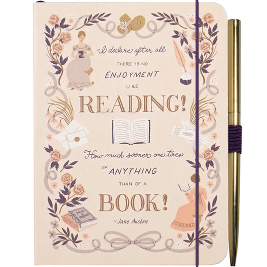There is no Enjoyment like Reading Jane Austen Notebook and Pen